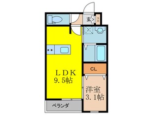 ルーエイズミの物件間取画像